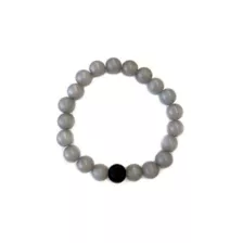 Long Distance Black and Gray Beaded Bracelets - 2 Pack at Spencer's