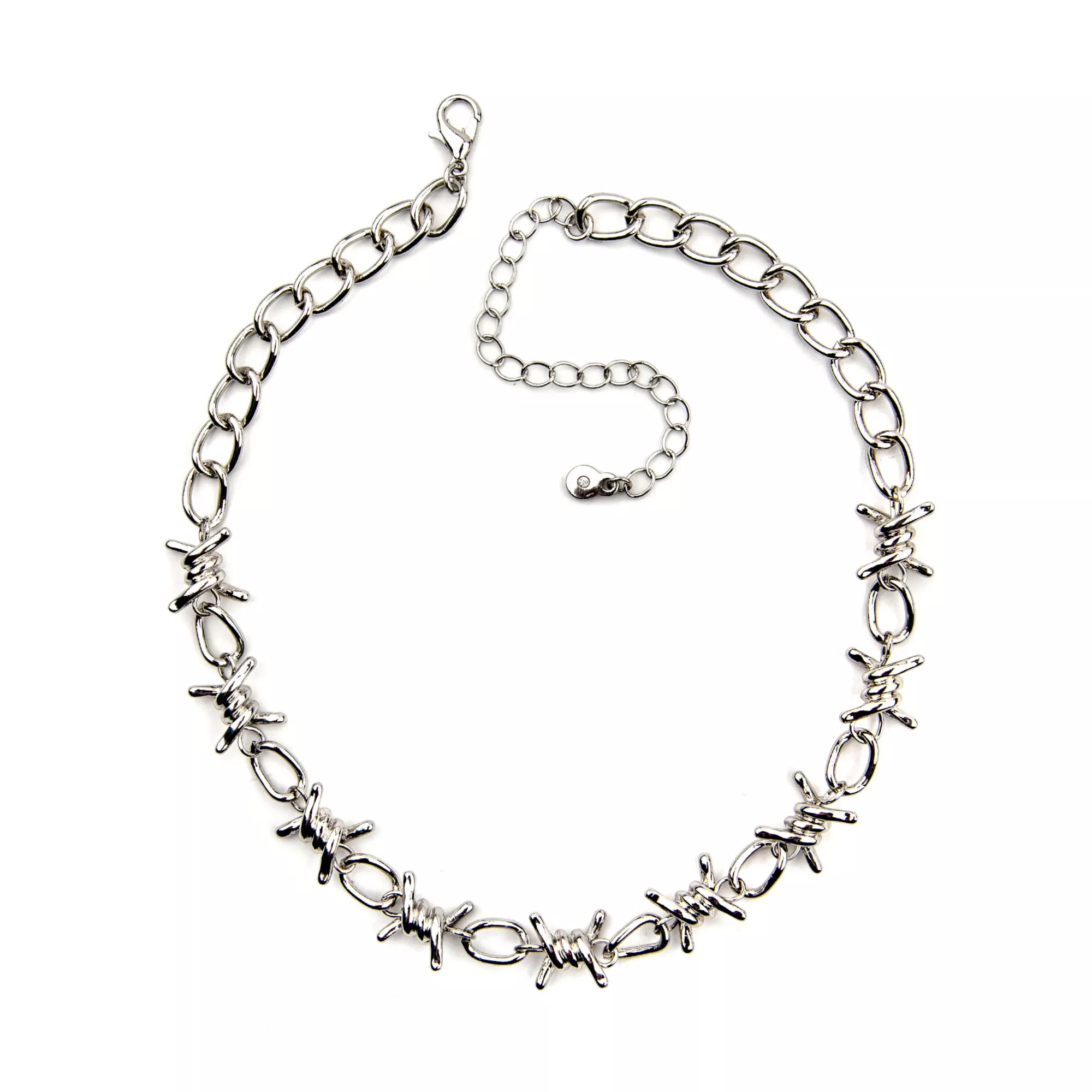 Barbed Wire Necklace at Spencer's