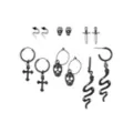 Snake Cross Skull Earrings - 6 Pair at Spencer's