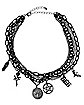 Goth Charm Choker Necklace