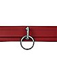 Red O-Ring Buckle Choker Necklace