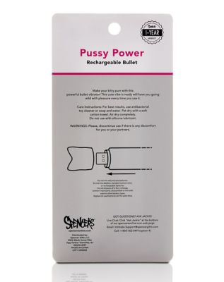 Pussy Power 8-Function Rechargeable Bullet Vibrator 4 Inch - Sexology