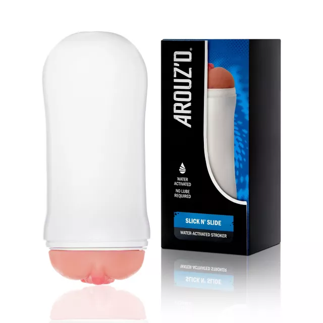 Slick N' Slide Waterproof Shower Stroker - Arouz'd at Spencer's