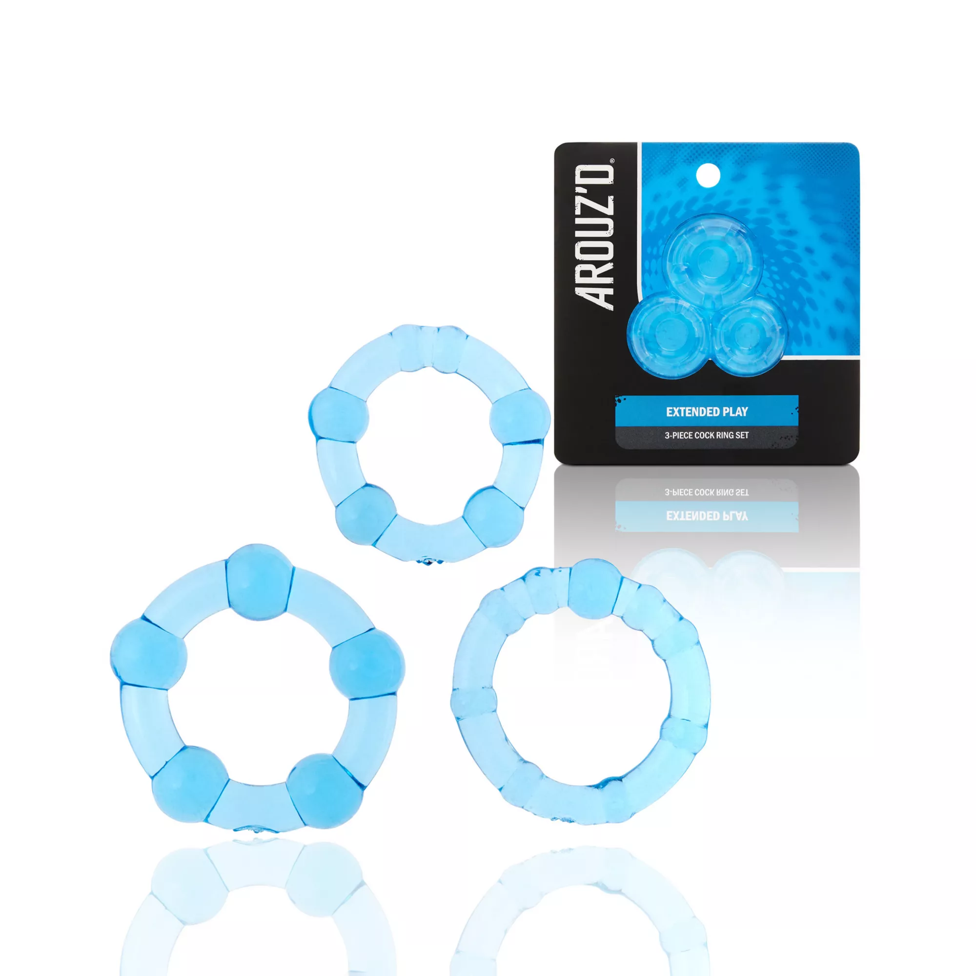 Extended Play Cock Rings 3 Pack - Arouz'd at Spencer's