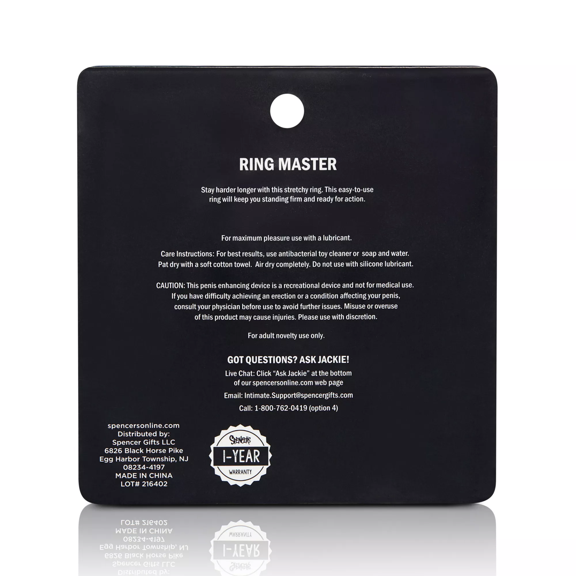 Ring Master Silicone Cock Ring - Arouz'd at Spencer's