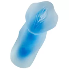 Clear Blue Super Sucker Frosted Stroker - Arouz'd at Spencer's