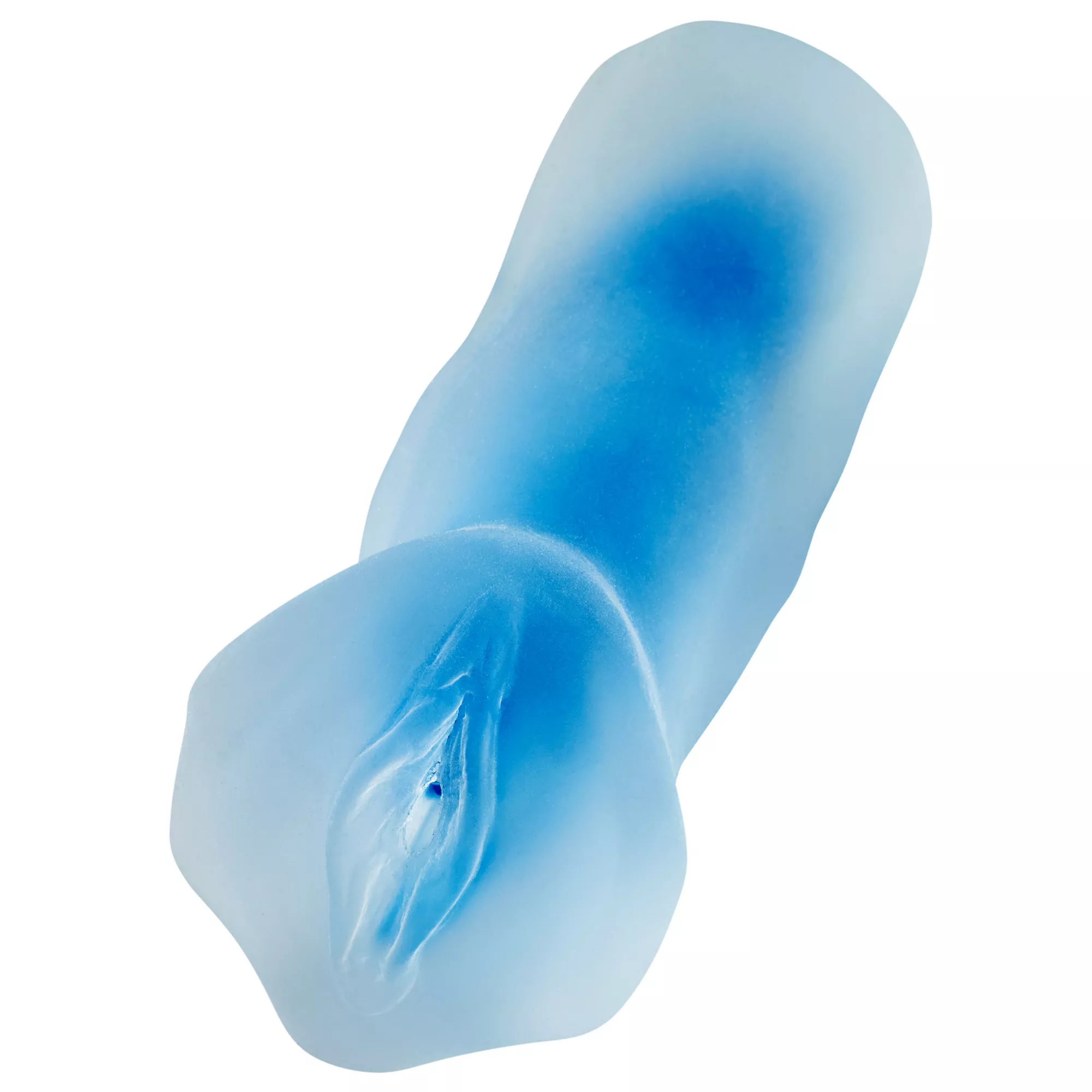 Clear Blue Super Sucker Frosted Stroker - Arouz'd at Spencer's