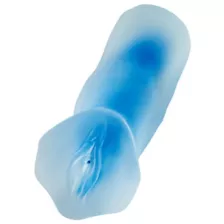 Clear Blue Super Sucker Frosted Stroker - Arouz'd at Spencer's