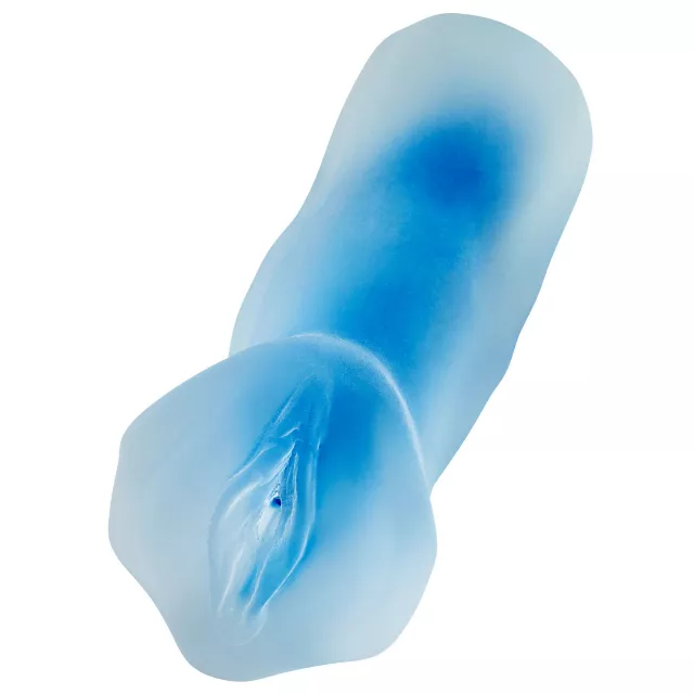 Clear Blue Super Sucker Frosted Stroker - Arouz'd at Spencer's