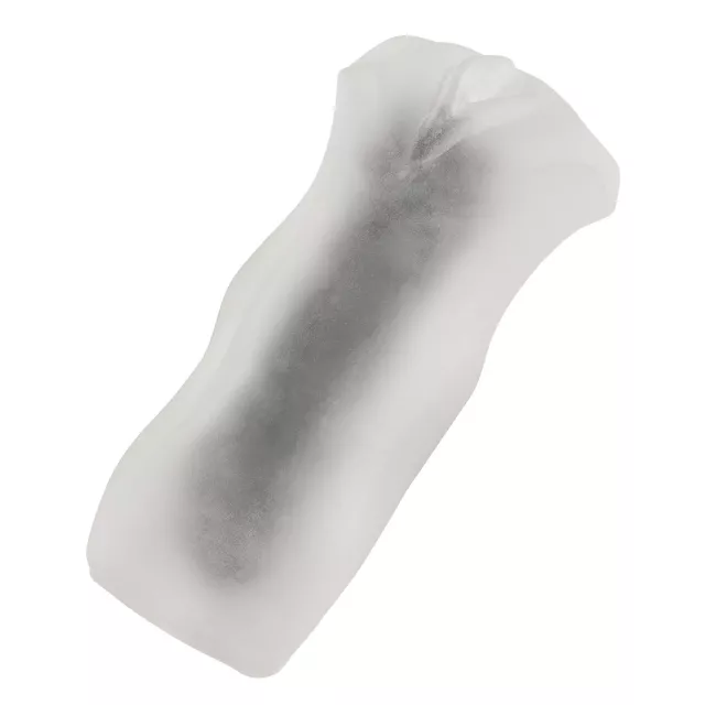 Clear Black Super Sucker Frosted Stroker - Arouz'd