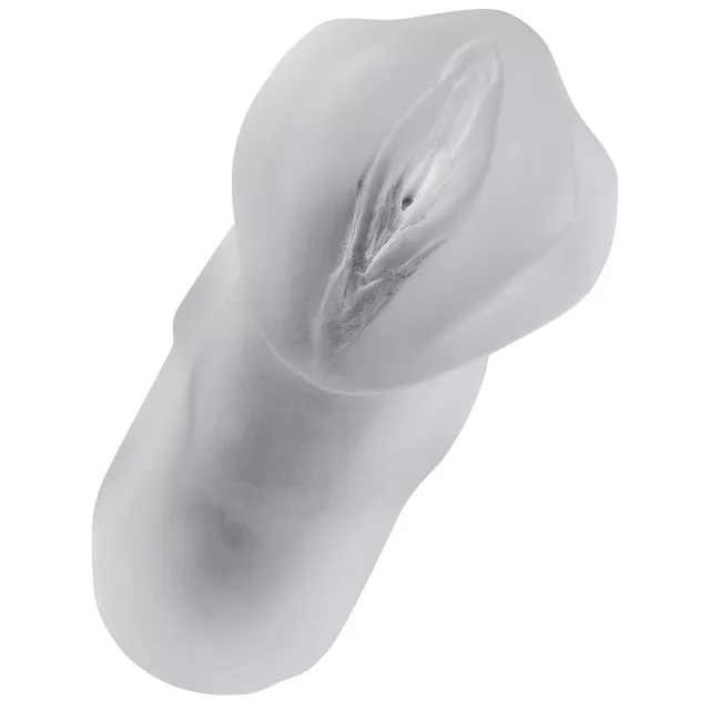 Clear Black Super Sucker Frosted Stroker - Arouz'd at Spencer's