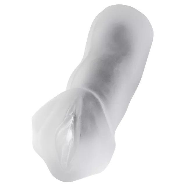 Clear Black Super Sucker Frosted Stroker - Arouz'd at Spencer's