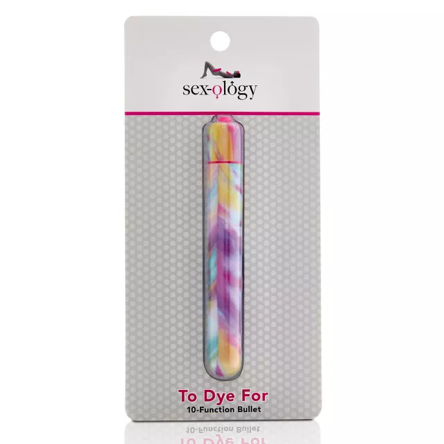 To Dye For 10-Function Waterproof Bullet Vibrator 5.25 Inch - Sexology at Spirit Halloween