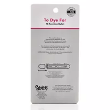 To Dye For 10-Function Waterproof Bullet Vibrator 5.25 Inch - Sexology at Spirit Halloween