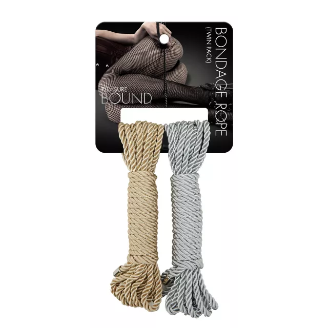 Twin Pack Gold and Silver Bondage Rope - Pleasure Bound at Spencer's