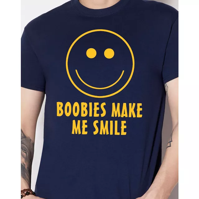 BOOBIES MAKE ME SMILE (TM) T Shirt at Spencer's