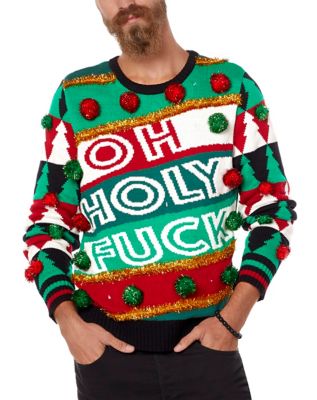 Light-Up Oh Holy Fuck Ugly Christmas Sweater