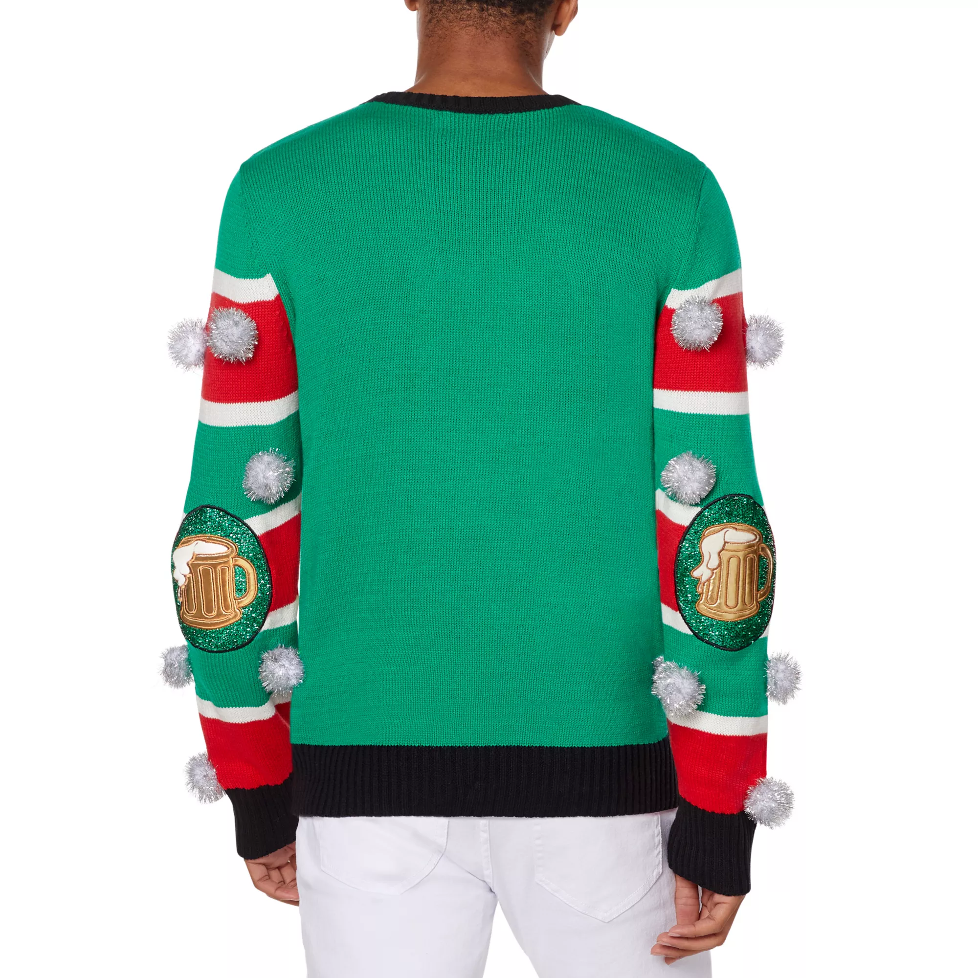 Light-Up Ho Holy Shit I Need a Beer Ugly Christmas Sweater