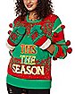 Light-Up Tits the Season Ugly Christmas Sweater