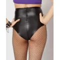 High Waist Booty Shorts at Spencer's