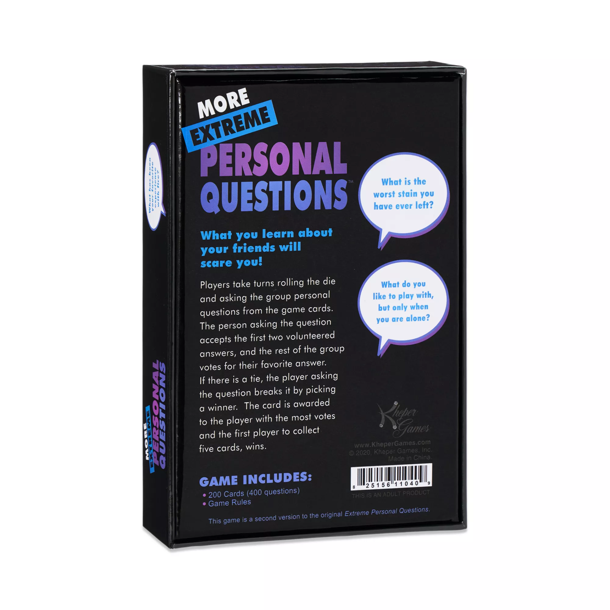 More Extreme Personal Questions Game at Spencer's