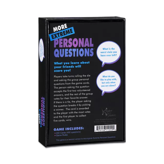 More Extreme Personal Questions Game at Spencer's