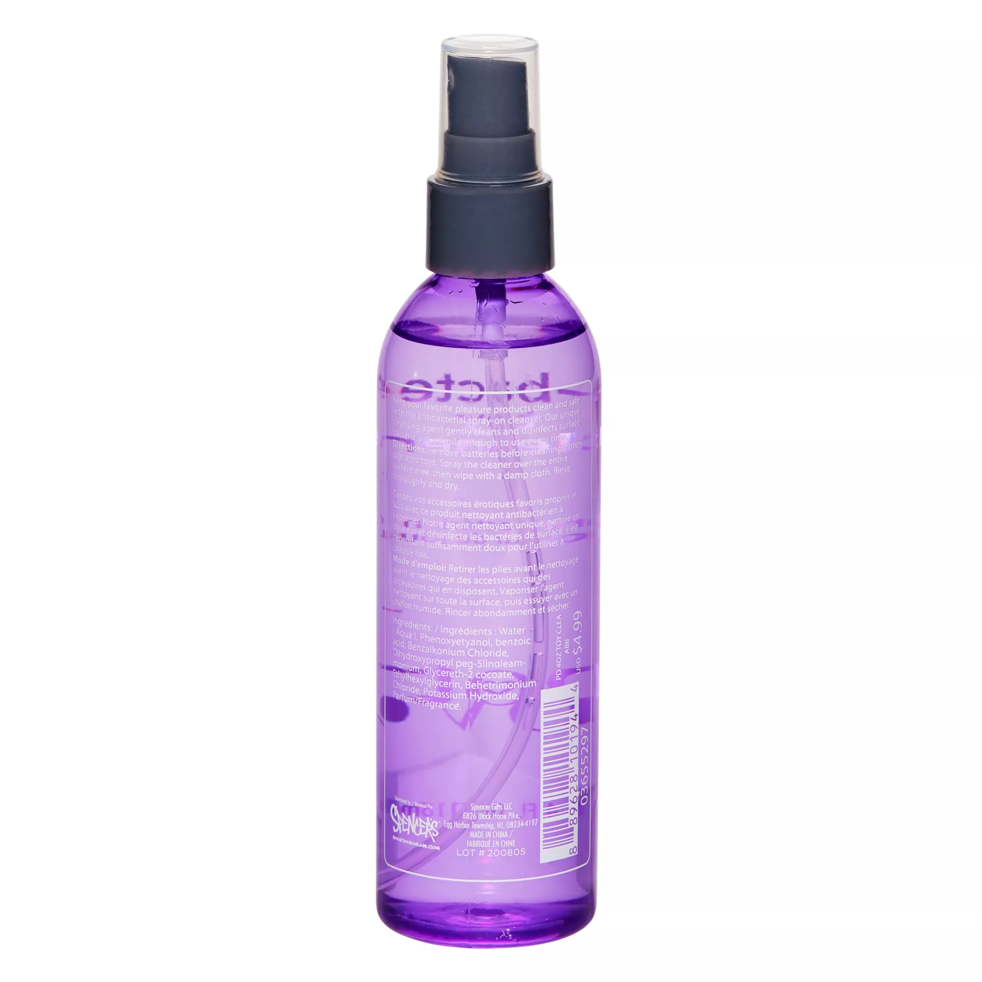 Antibacterial Toy Cleaner Hott Love - 4 oz. at Spencer's