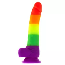 Out and Proud Rainbow Dildo 8 Inch - Hott Love Extreme at Spencer's