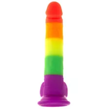 Out and Proud Rainbow Dildo 8 Inch - Hott Love Extreme at Spencer's