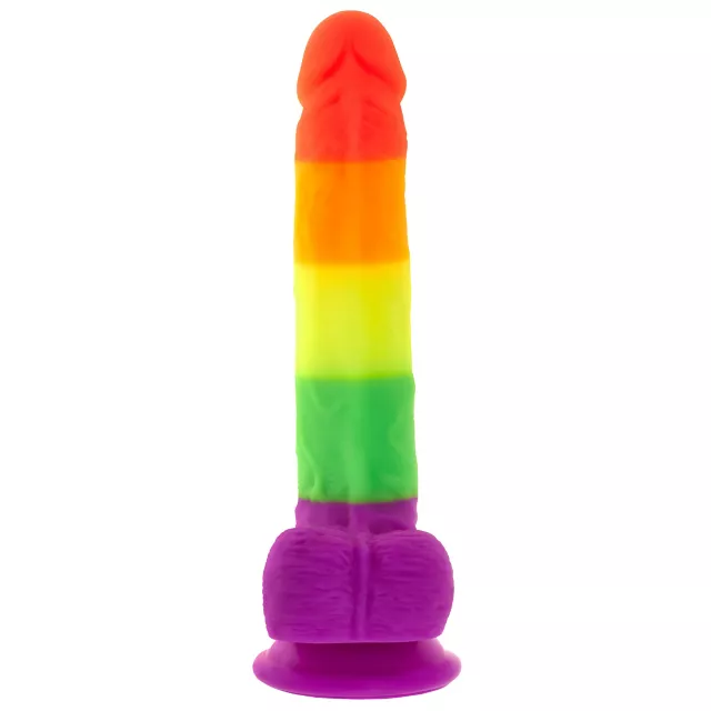 Out and Proud Rainbow Dildo 8 Inch - Hott Love Extreme at Spencer's