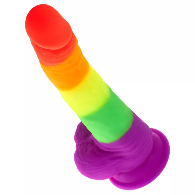 Out and Proud Rainbow Dildo 8 Inch - Hott Love Extreme at Spencer's