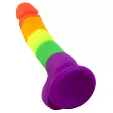 Out and Proud Rainbow Dildo 8 Inch - Hott Love Extreme at Spencer's