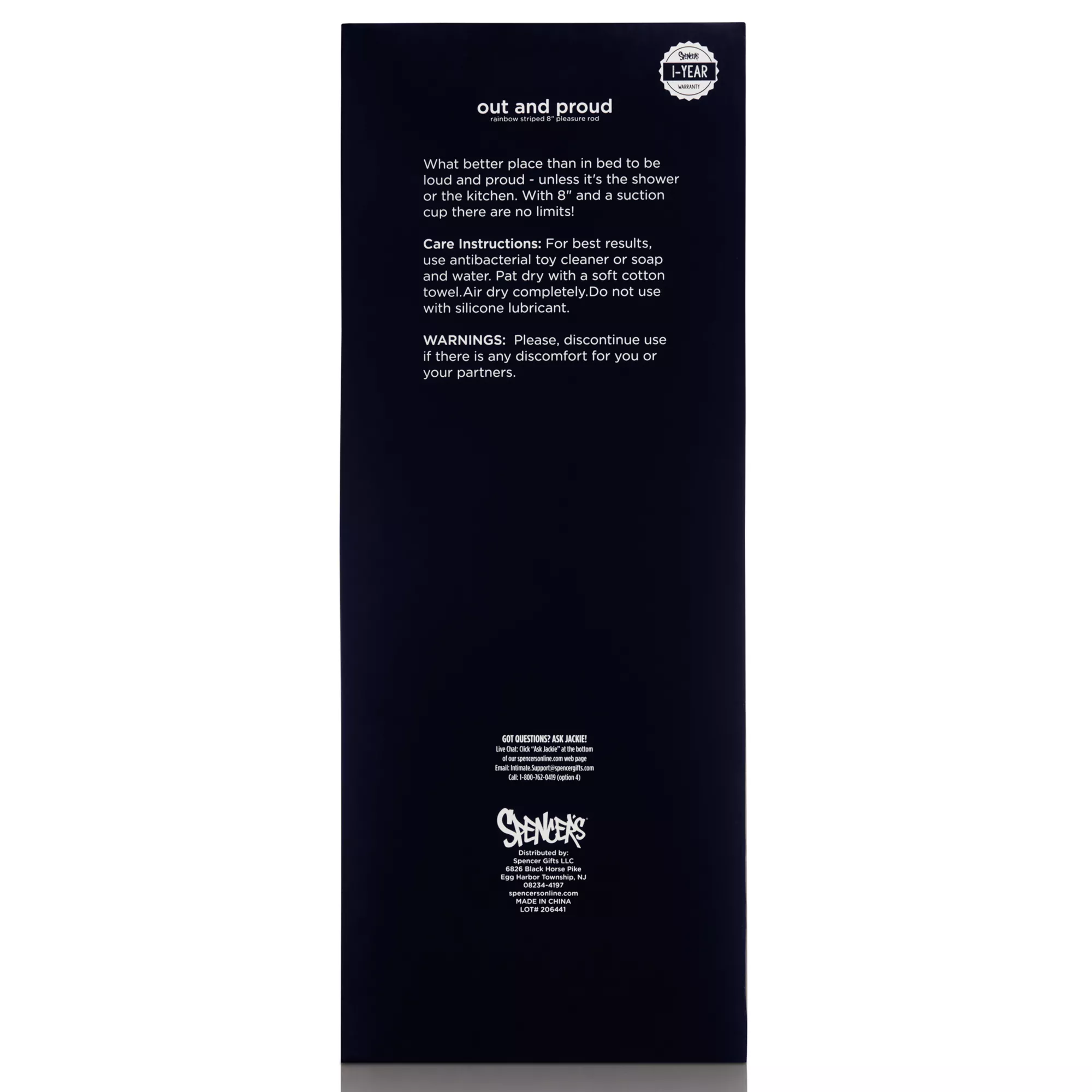 Out and Proud Rainbow Dildo 8 Inch - Hott Love Extreme at Spencer's