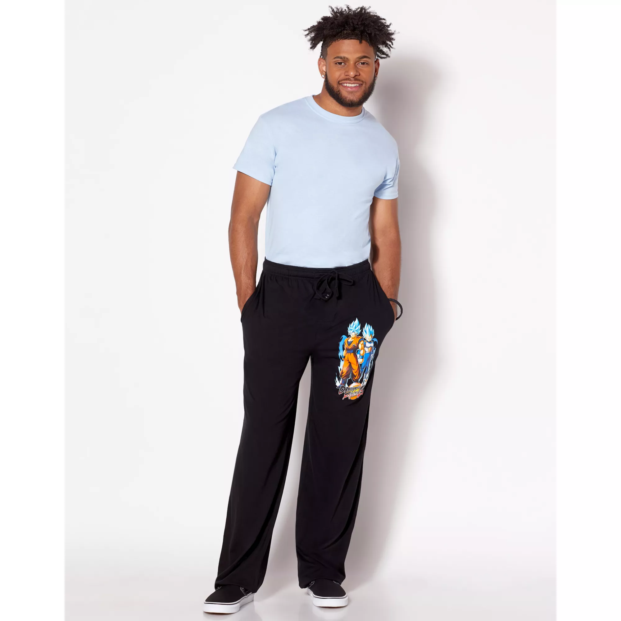 Super Saiyan Blue Goku and Vegeta Pants – Dragon Ball FighterZ at Spencer's