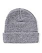 Middle Finger Gray Cuff Beanie Hat – Neff