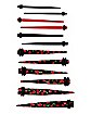 Multi-Pack Acrylic Cherry Tapers 6 Pair - 14-4 Gauge