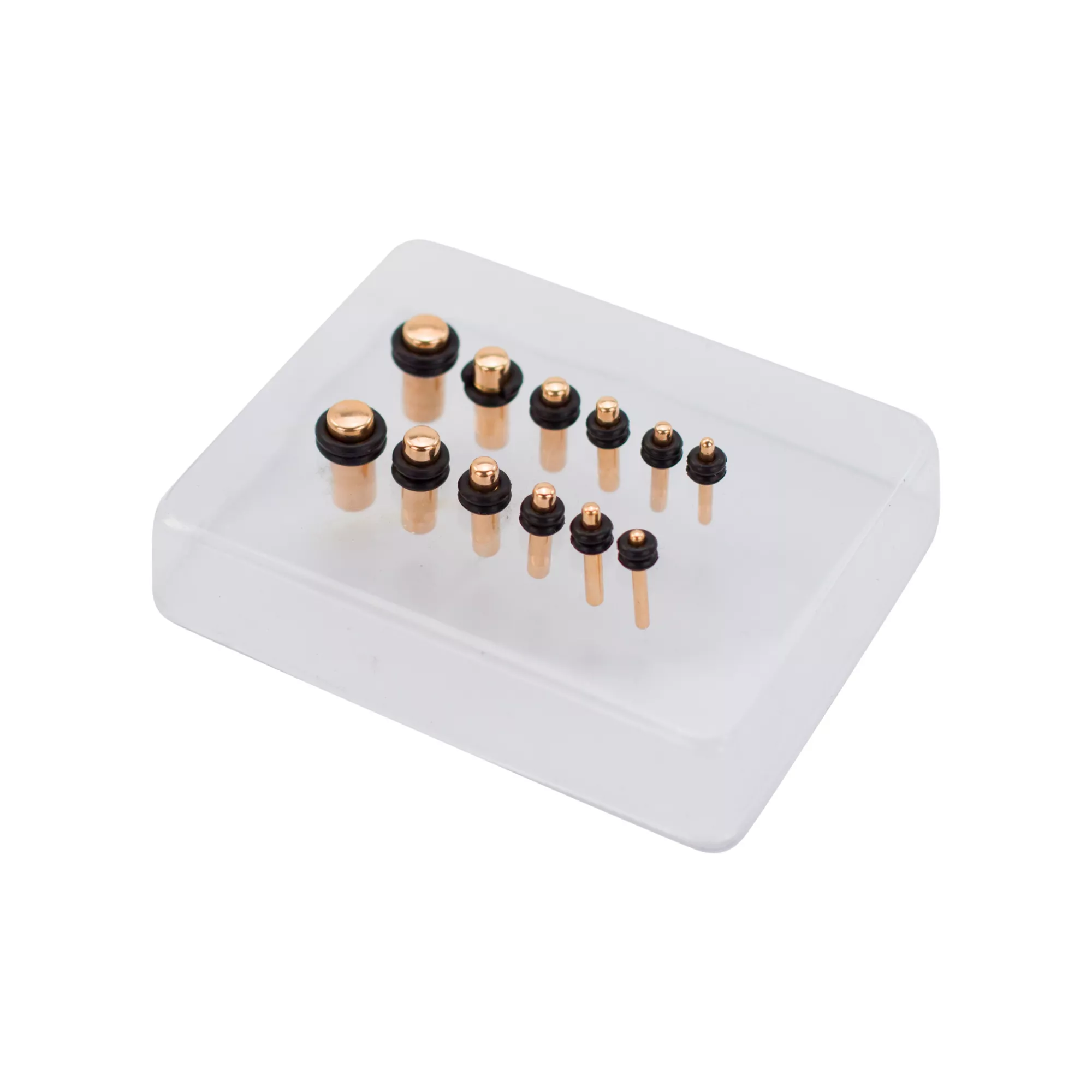 Multi-Pack Anodized Rose Gold Plugs 6 Pair - 14-4G at Spencer's