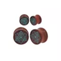 Mandala Wood Plugs - 0 Gauge at Spencer's