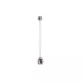 CZ Adjustable Pregnancy Belly Ring - 14 Gauge at Spencer's