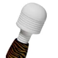 Mini Waterproof Diamond Wand Massager Orange Tiger Stripes - 4 Inch at Spencer's