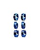 Multi-Pack Blue Hoop Earrings - 18 Gauge