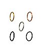 Multi-Pack Multi-Color Hoop Nose Rings 5 Pack - 20 Gauge