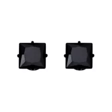 Black CZ Titanium Stud Earrings – 20 Gauge at Spencer's