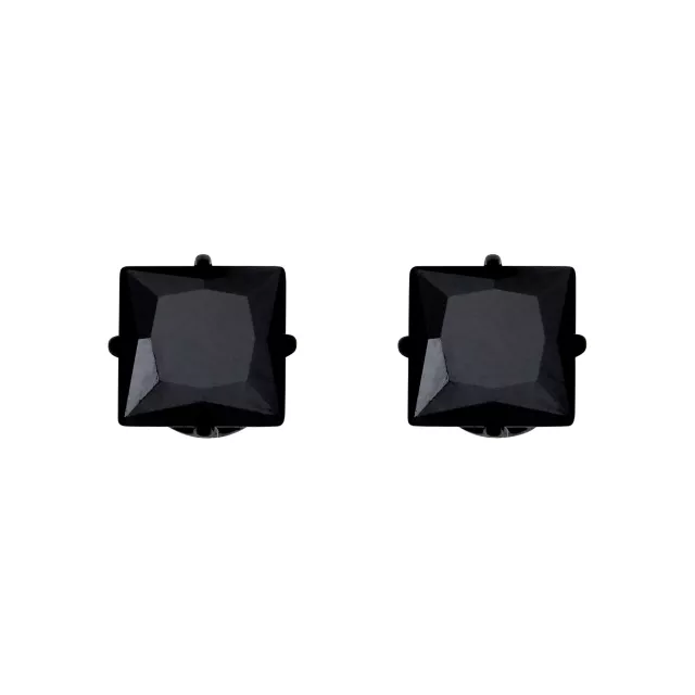 Black CZ Titanium Stud Earrings – 20 Gauge at Spencer's