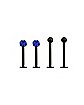 Multi-Pack CZ Labret and Lip Rings - 16 Gauge