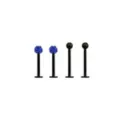 Multi-Pack CZ Labret Lip Rings - 16 Gauge at Spencer's