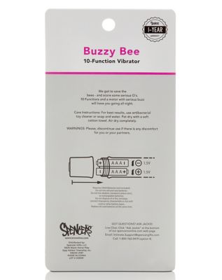 Buzzy Bee 10-Function Waterproof Vibrator 5 Inch - Sexology