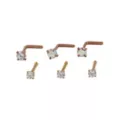 Multi-Pack Prong CZ Space Bone Nose Rings and L-Bend Nose Rings - 12 Pack at Spencer's