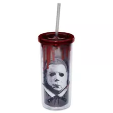 Michael Myers Mask Cup with Straw 20 oz. – Halloween at Spencer's