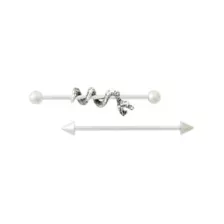 Snake Twist Barbells - 14 Gauge at Spencer's